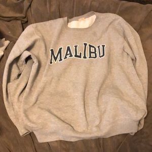 Brandy Melville gray Malibu crewneck